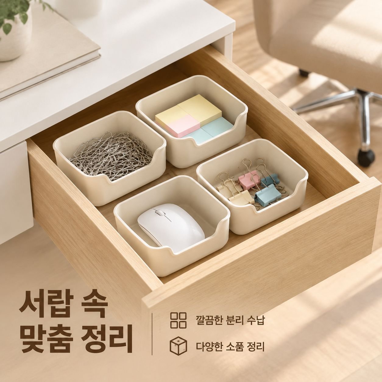 뚜껑이 있는 다용도 데스크탑 정리함 가정용 간식 장난감 화장품 옷 수납함