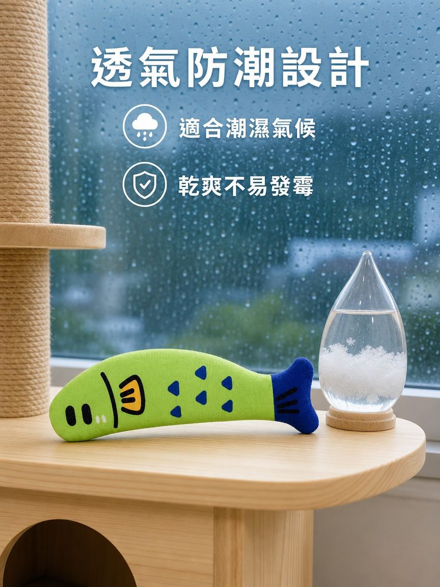 逗趣猫薄荷玩具猫戏弄麻布小鱼