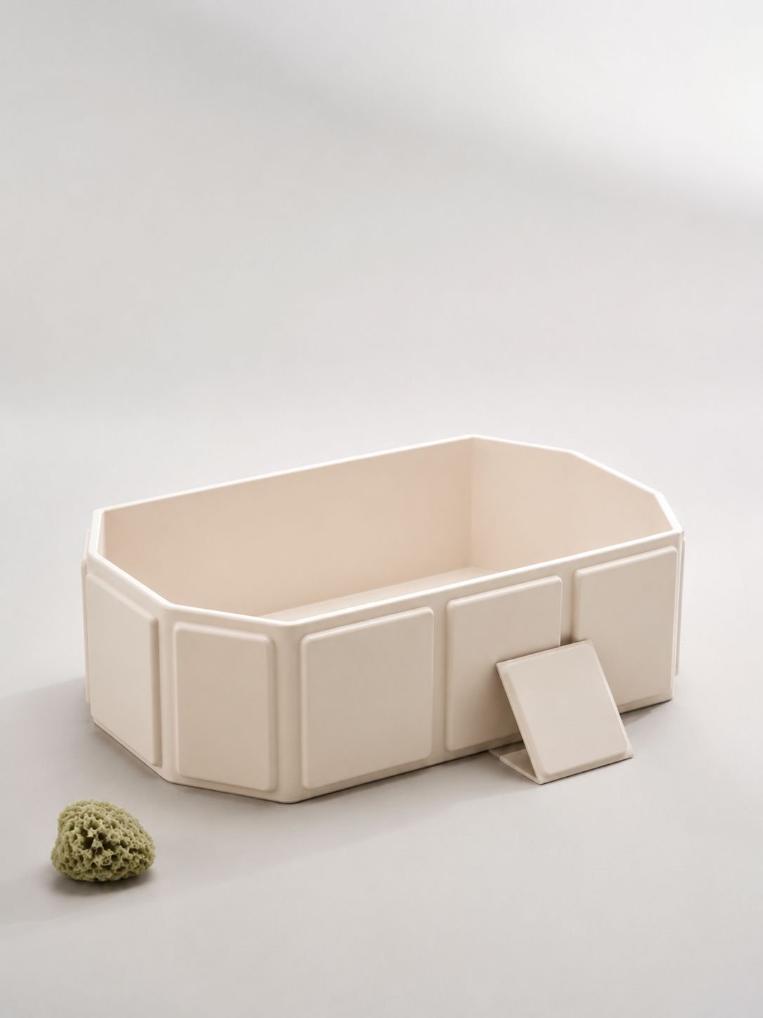 Baignoire pliable pour bébé pour nourrissons et tout-petits avec base antidérapante, facile à ranger