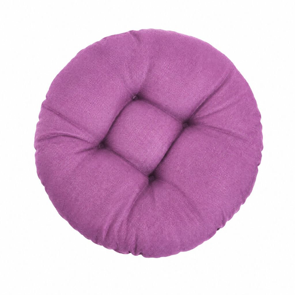 Coussin d’assise rond uni, confortable et respirant, pour salon et chambre, style tatami