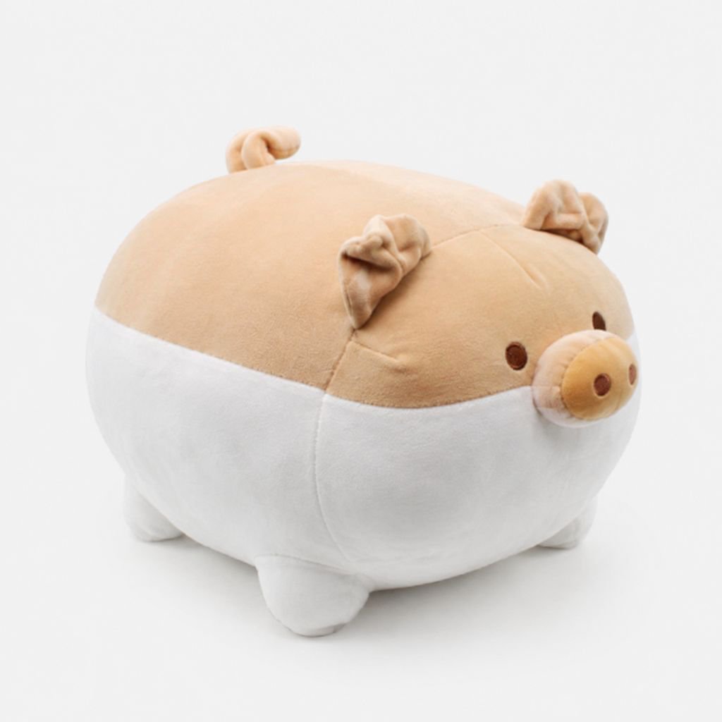 Almohada adorable de tigre y elefante acostados