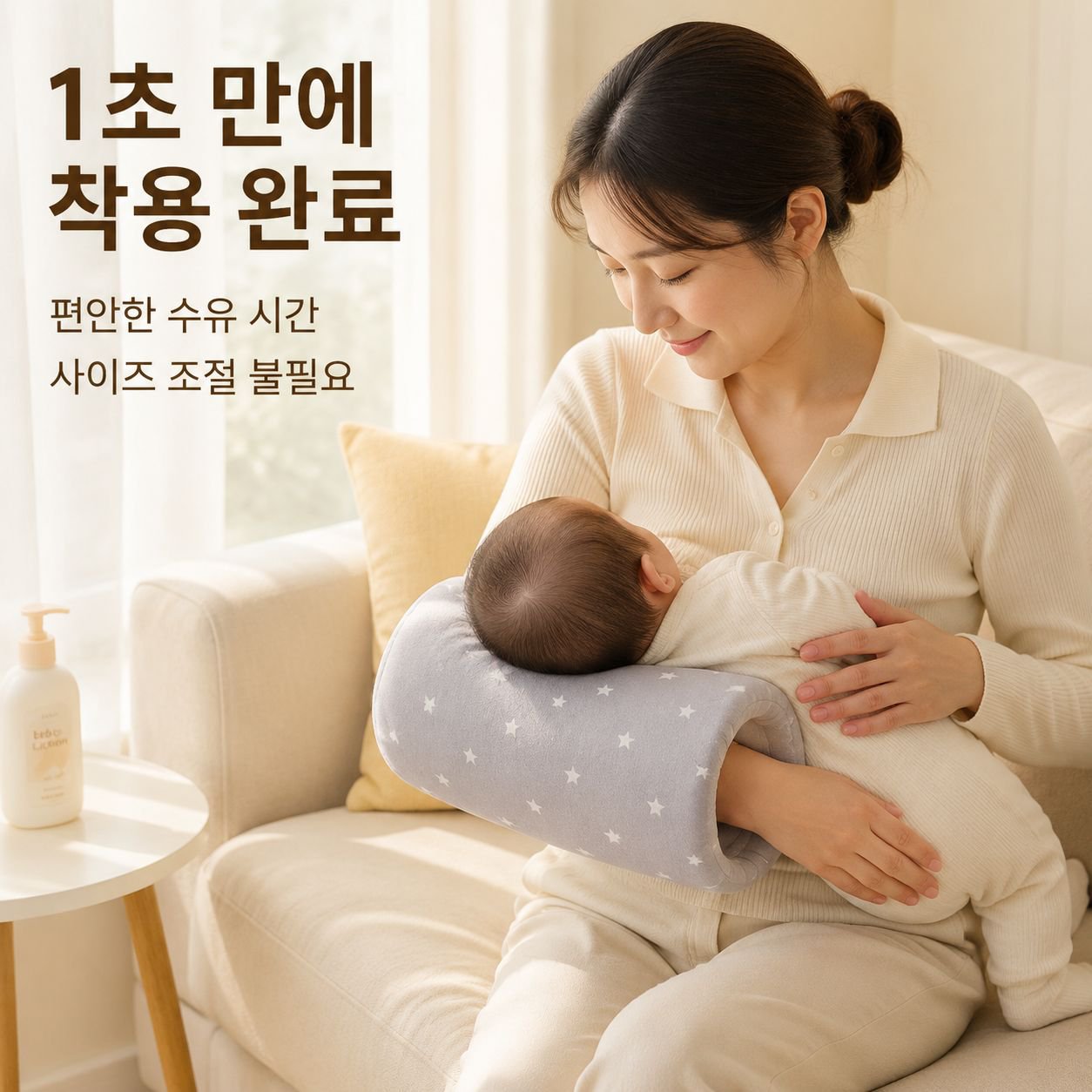 순면 벨벳 아기 전용 수유 베개, 아기 편안한 베개