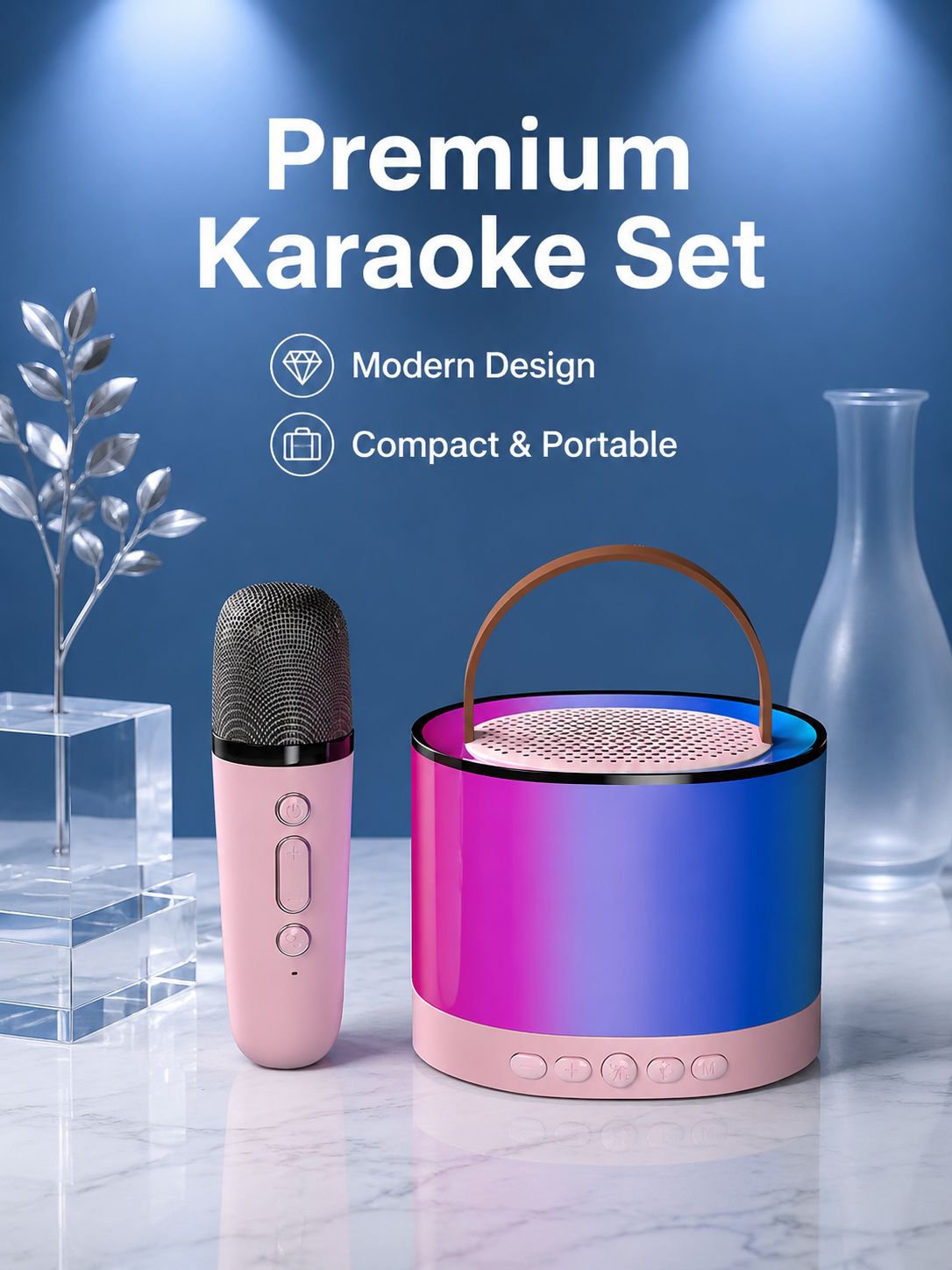 Magic Voice Changer Karaoke Microphone & Speaker Set