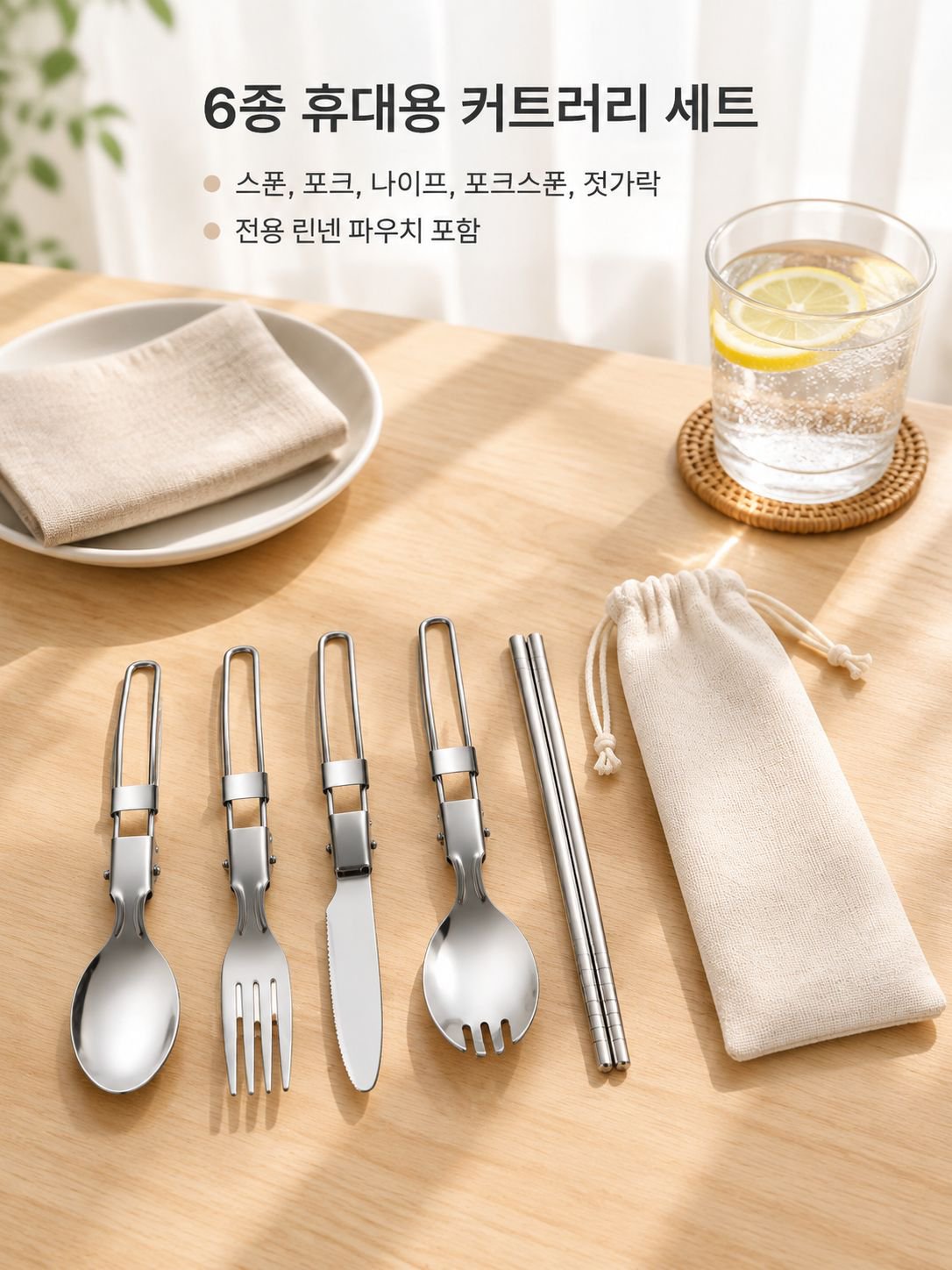 휴대용 스테인리스 커틀러리