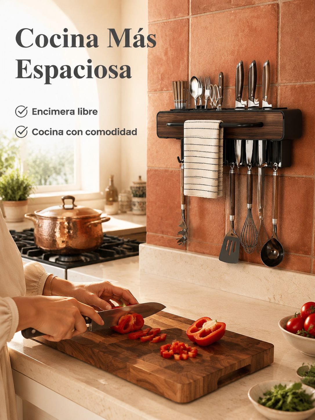 Escurridor multifuncional para fregadero