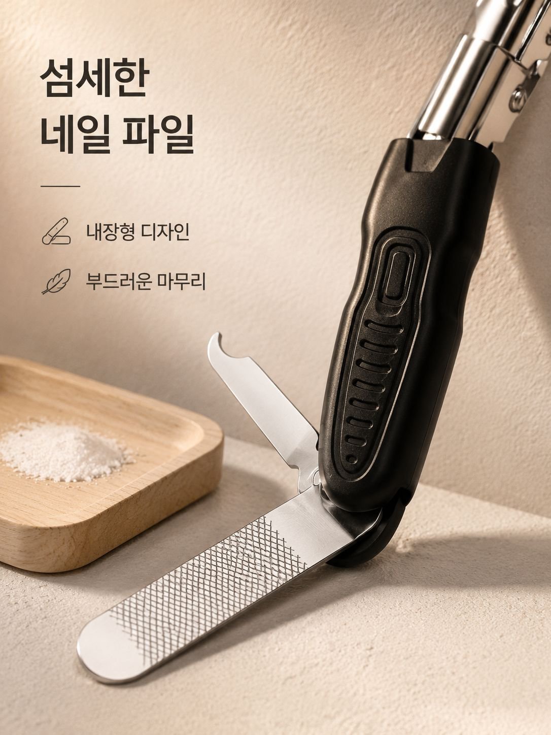 올인원 스테인레스 스틸 손톱깎이 줄칼 발톱손질공구 초날기 롱팁 손톱깍이