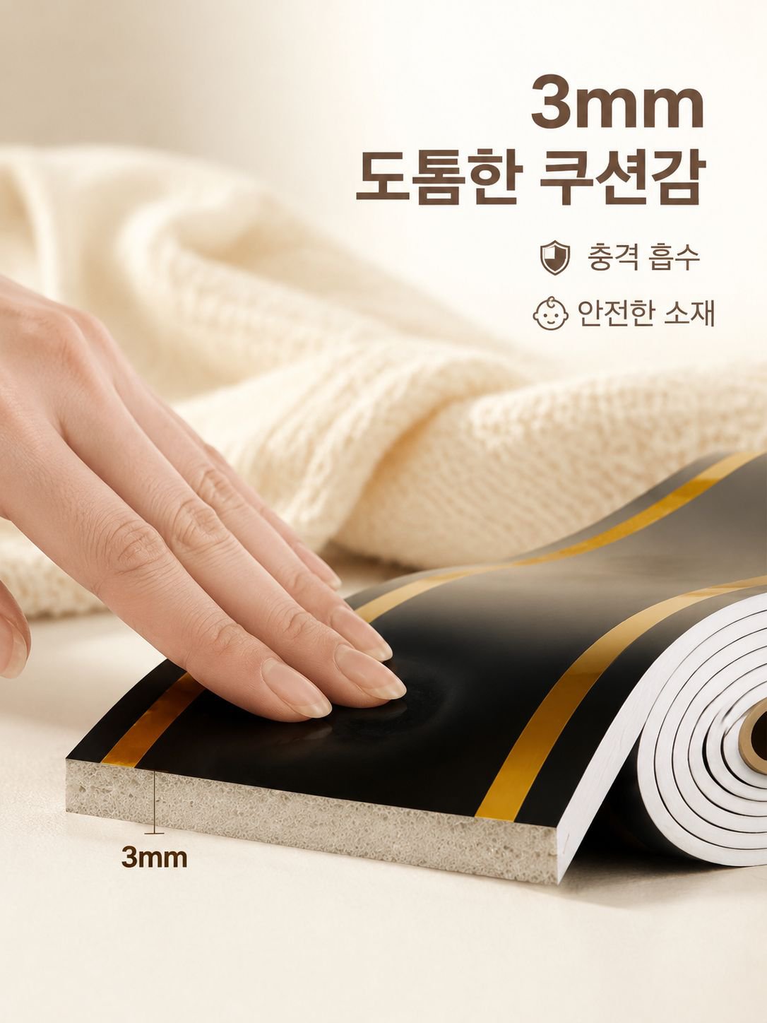 Self-Adhesive Skirting Tile Wall Sticker for Home Waistline