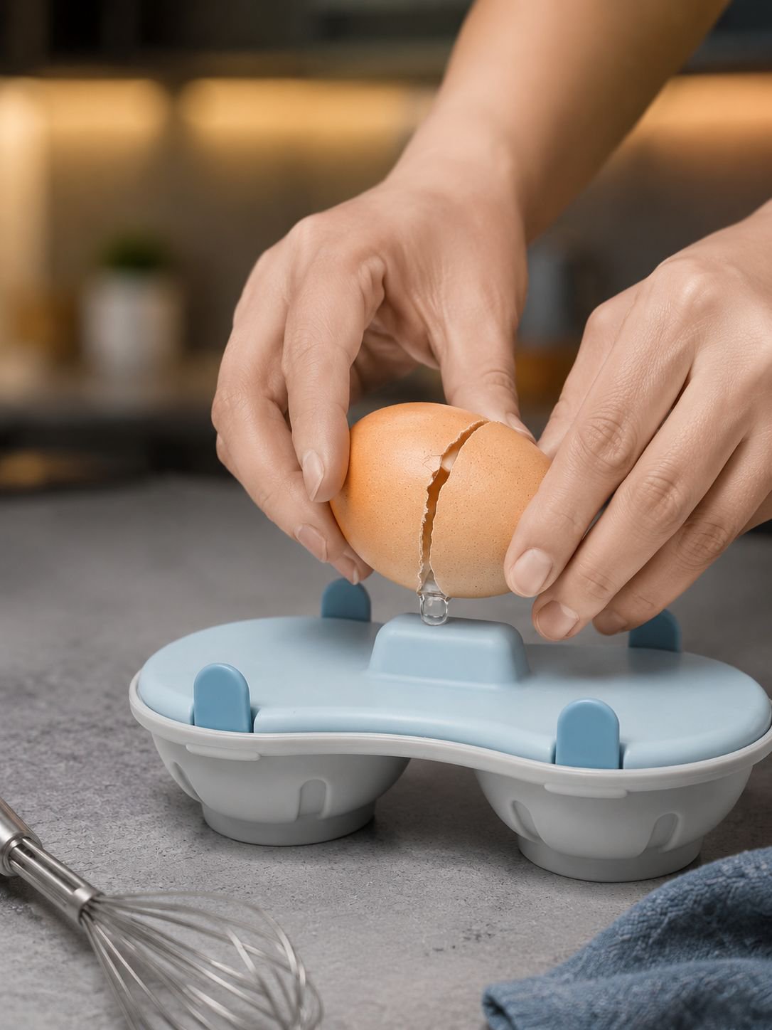 Microwave Egg Cooker, Steamed Egg Box, Creative Kitchen Gadgets, Egg Cooker, Boiled Eggs, Low-Fat Fi