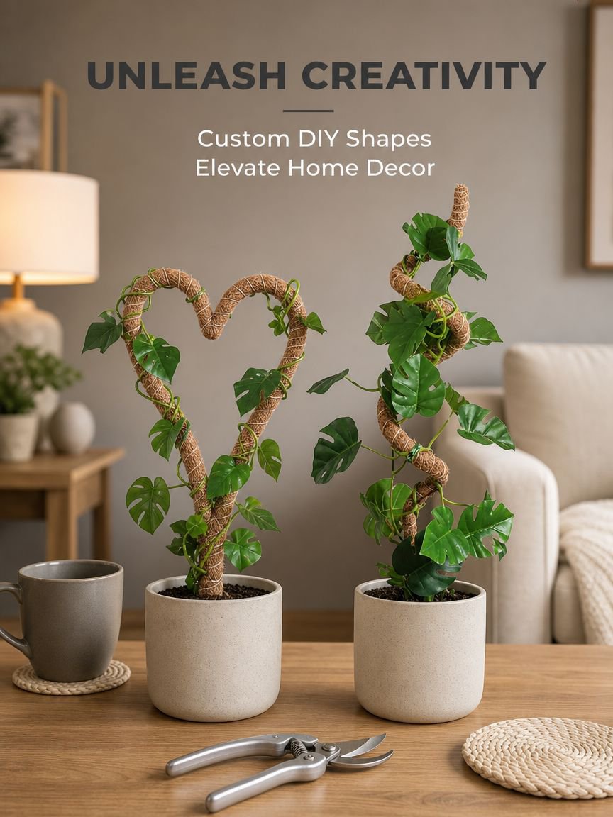 Creative Monstera Support Pole and Fixed Holder for Pothos