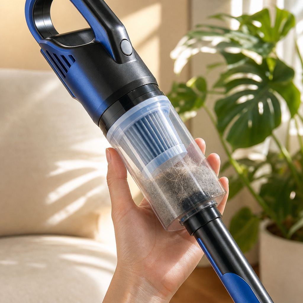 Aspiradora inalámbrica para coche y casa, eficaz para limpiar pelos de mascotas