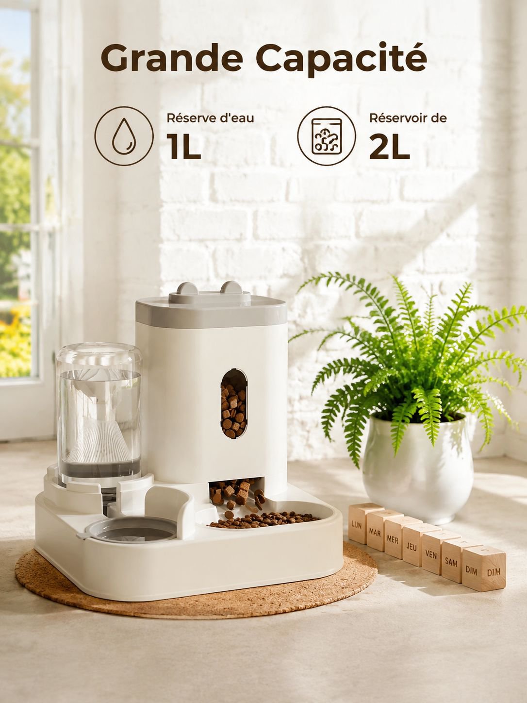 Bol multifonction pour animaux - plateau d'alimentation pour chats et chiens
