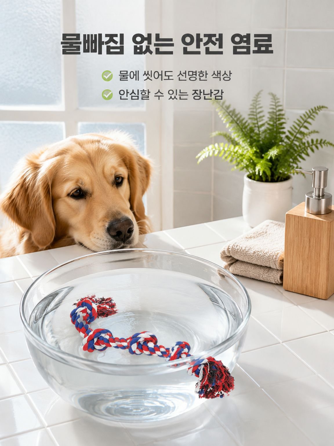 씹기 및 치아 관리용으로 큰 개에게 적합한 삼베 로프