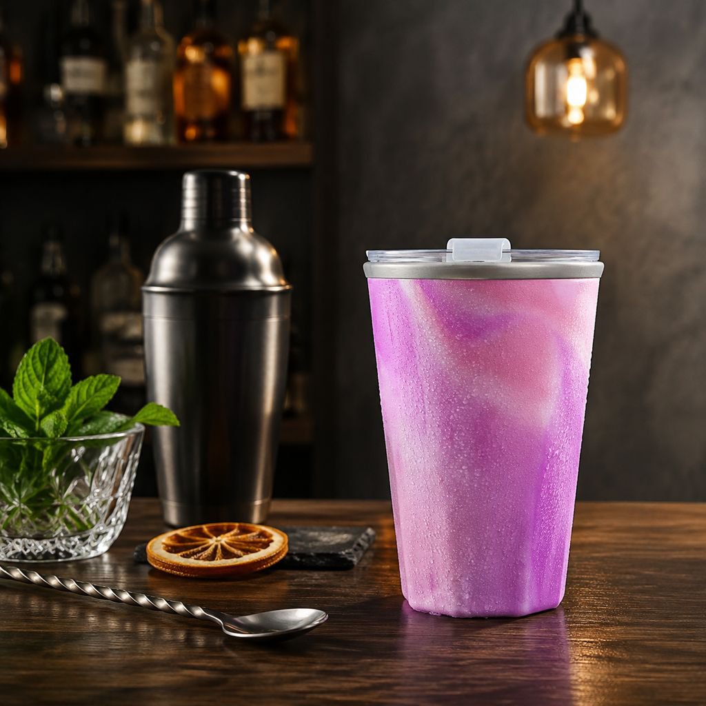 Creative Ice Cup Chilled Water Cup with Double Layer, Large Capacity, Ice Beer Cup, Quick Freezing, 