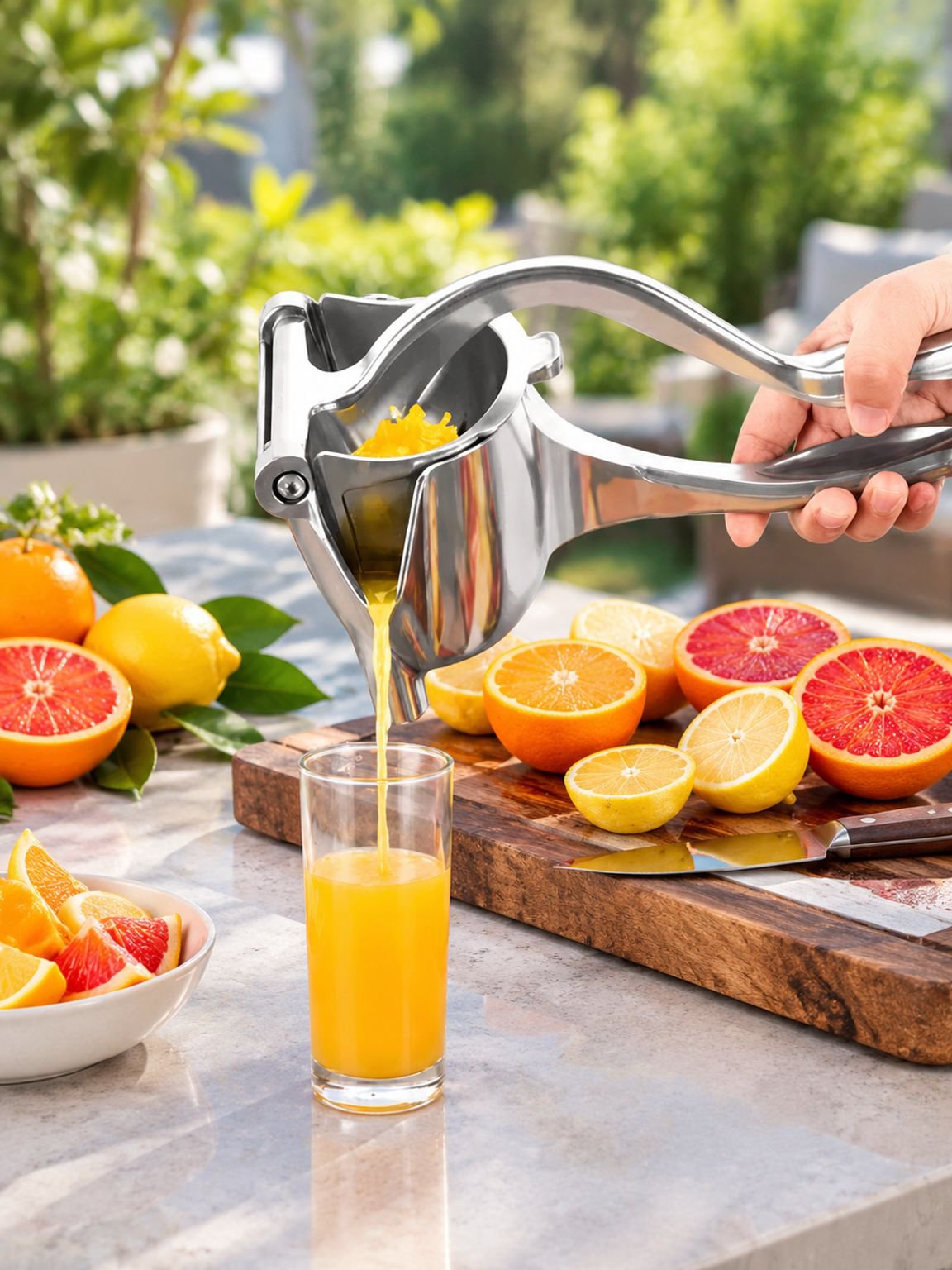 Manual Citrus Juicer Cup Hand Press Orange Lemon Squeezer Juice Maker