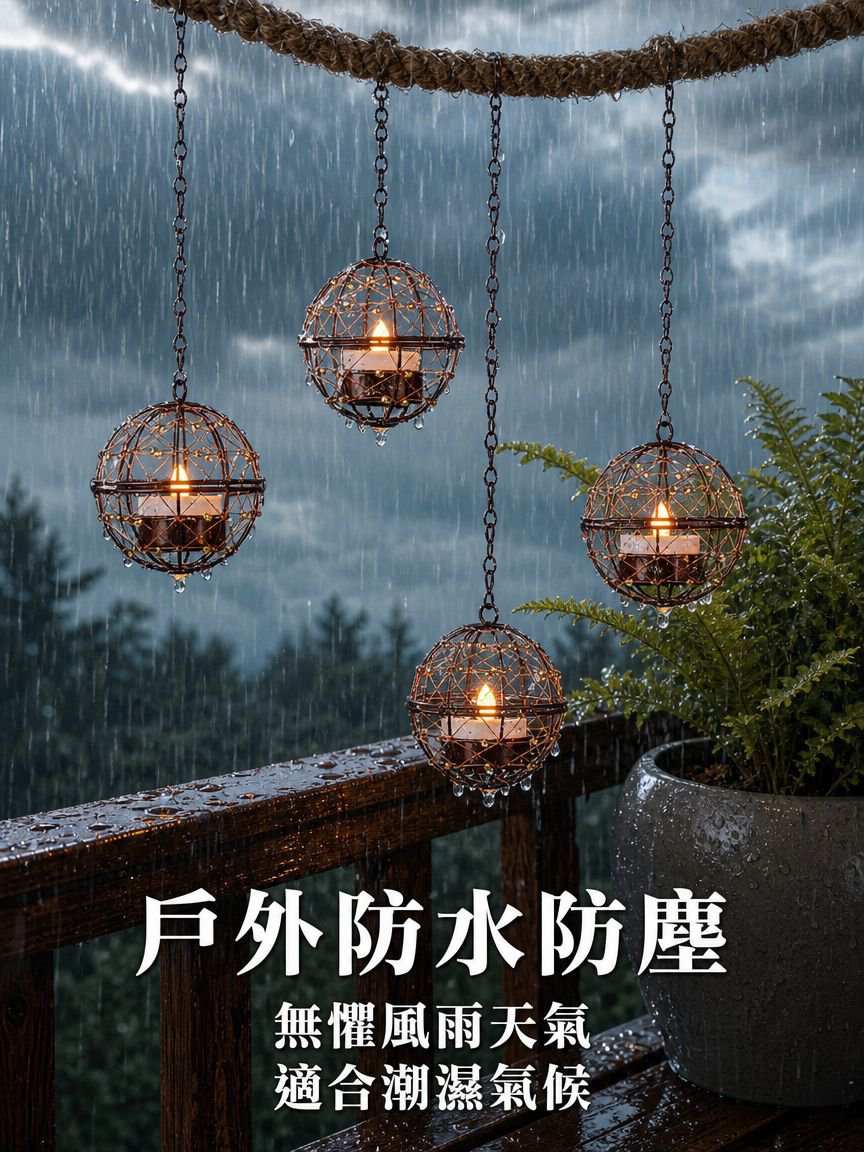 太陽能鐵藝庭院燈