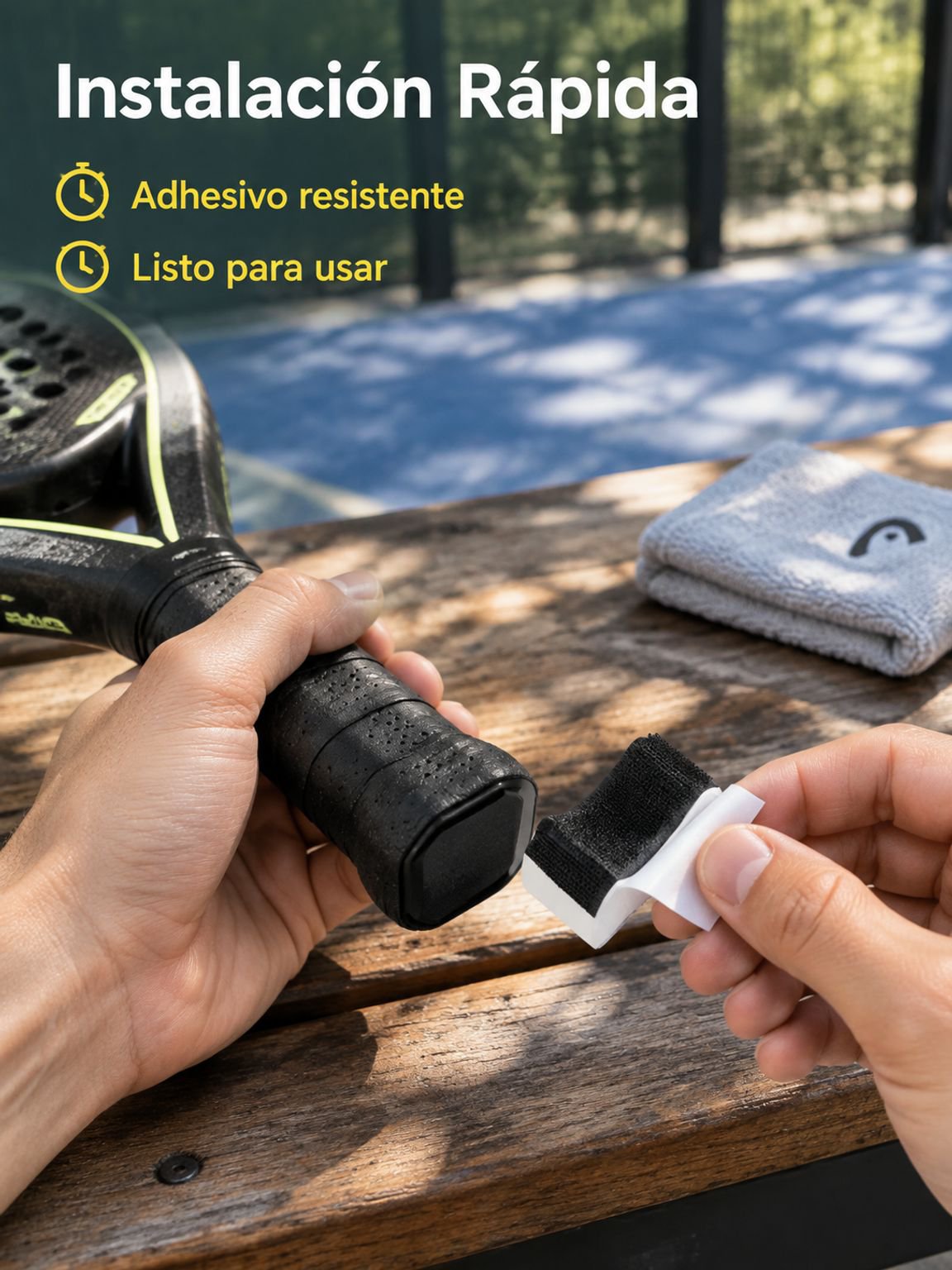 Recogepelotas adhesivo sin necesidad de agacharse