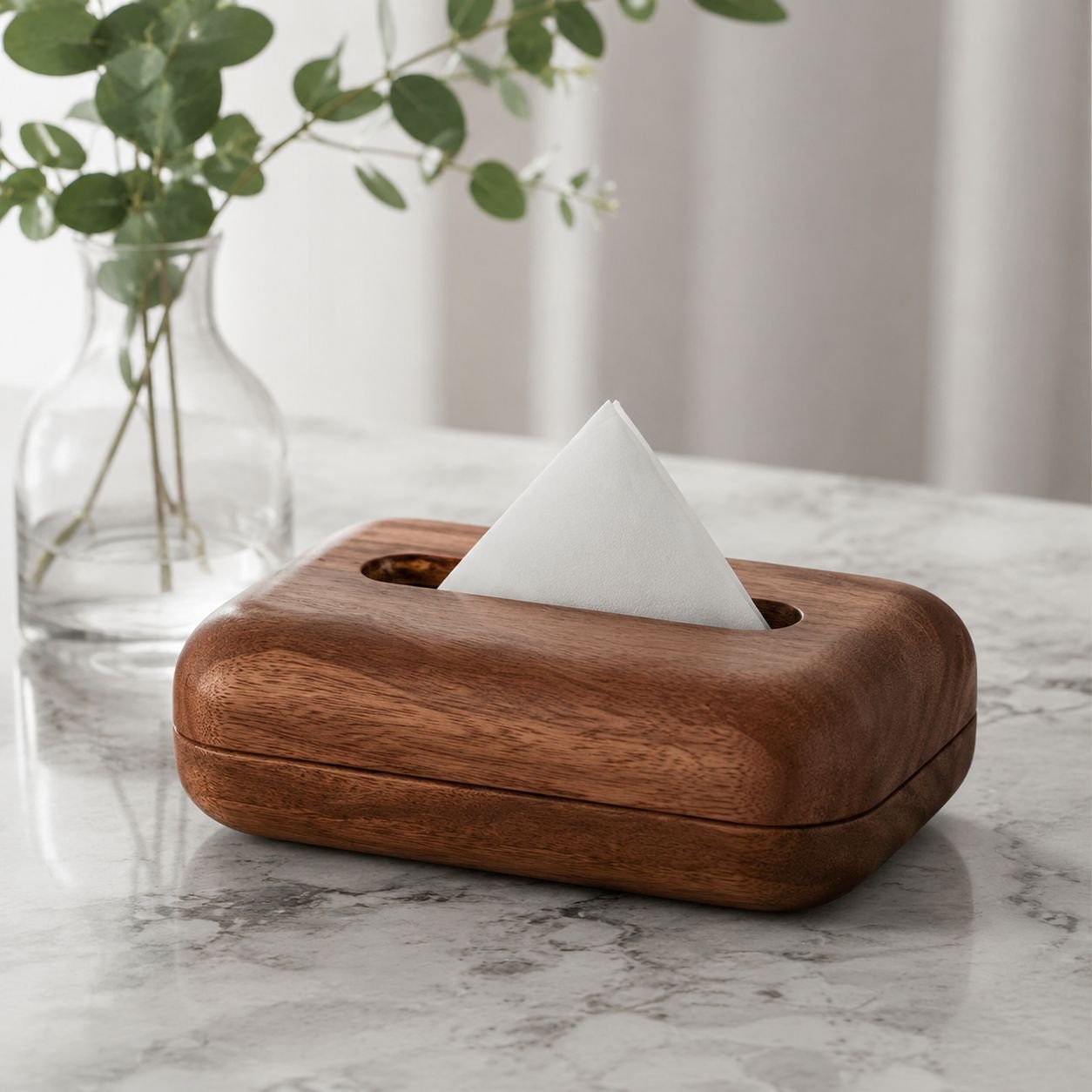 Light Luxury Hotel Desktop Tissue Box Bread Shape