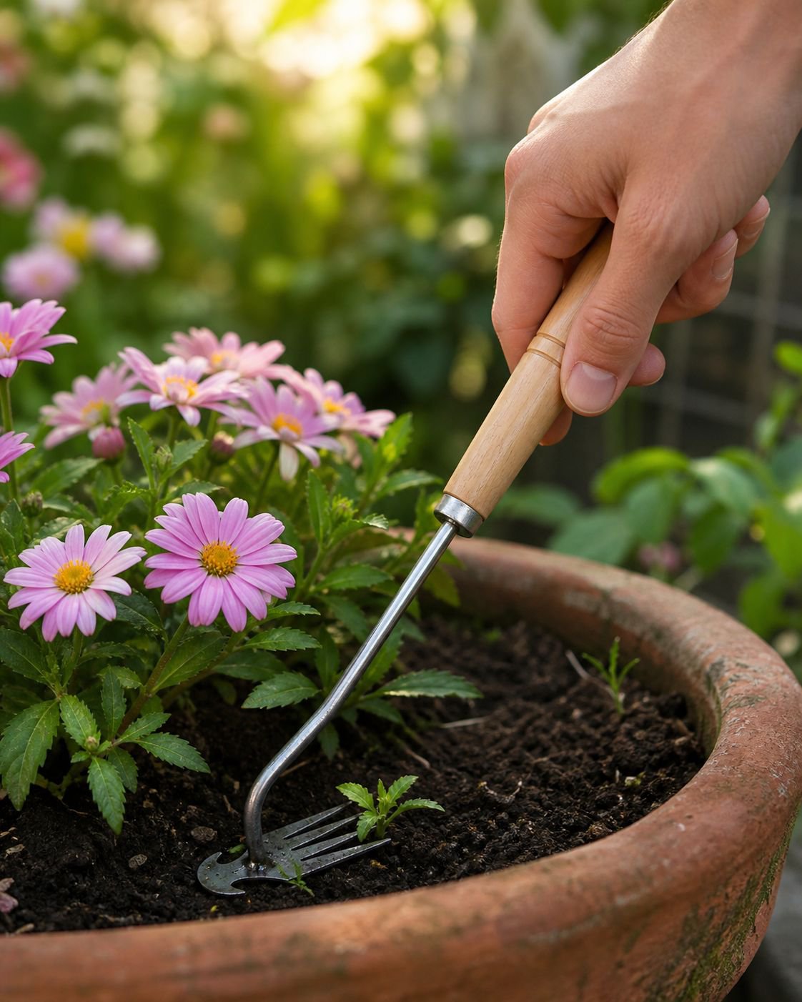 Garten-Unkrautmesser aus Edelstahl Handwerkzeug