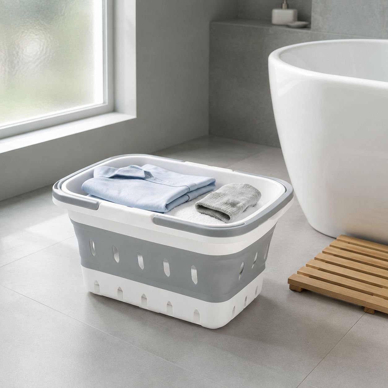 Portable Foldable Laundry Hamper for Storage 