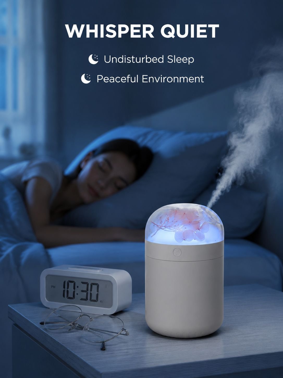 Romantic Preserved Flower Ambience Humidifier