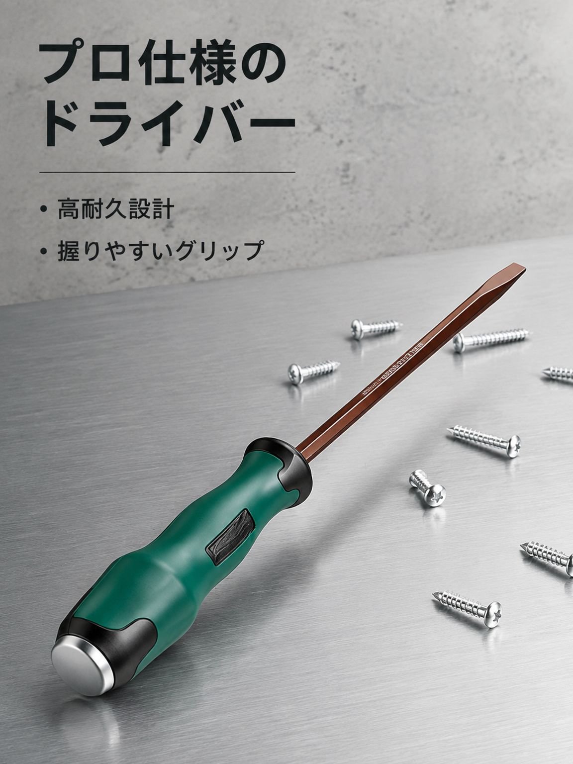 S2合金鋼ハンマー貫通型電気工事士用ドライバーセット、強力磁気、マイナス・プラス両用