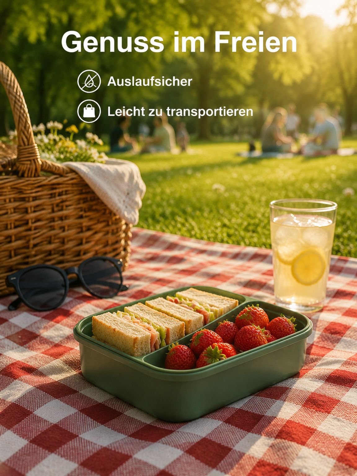 Lunchbox mit einfachem Klickverschluss – ideal für Kinder und Erwachsene