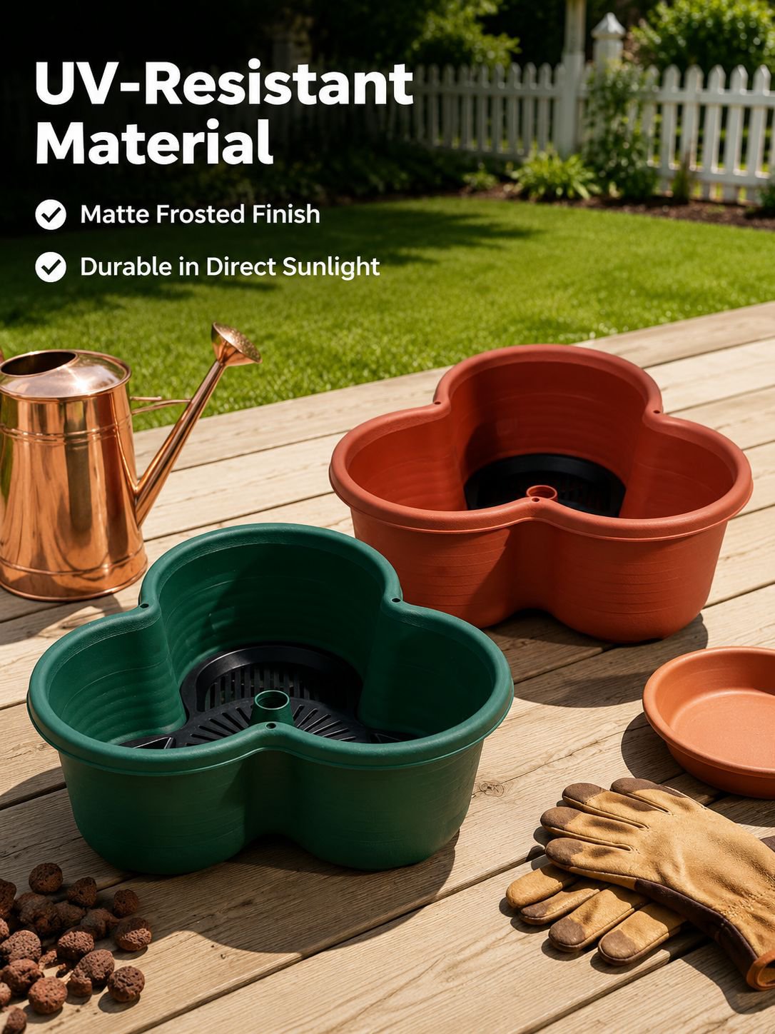 Multi-layer Stackable Plastic Flowerpot