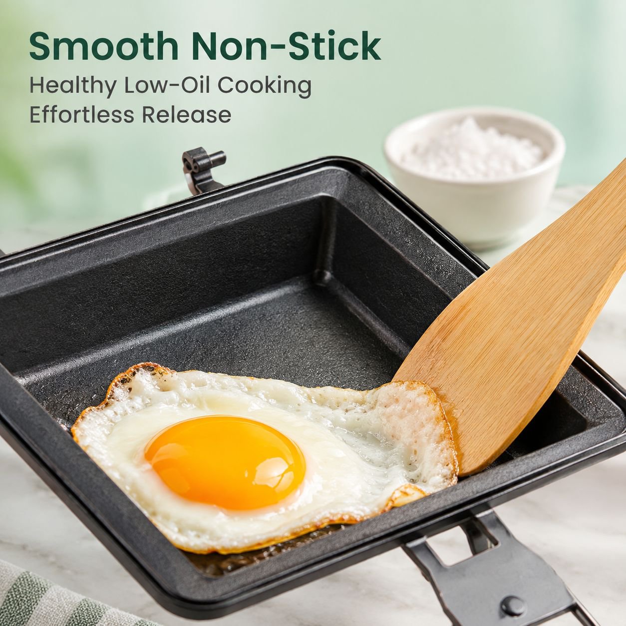 Portable Split Sandwich Frying Pan for Outdoor Cooking and Travel Use