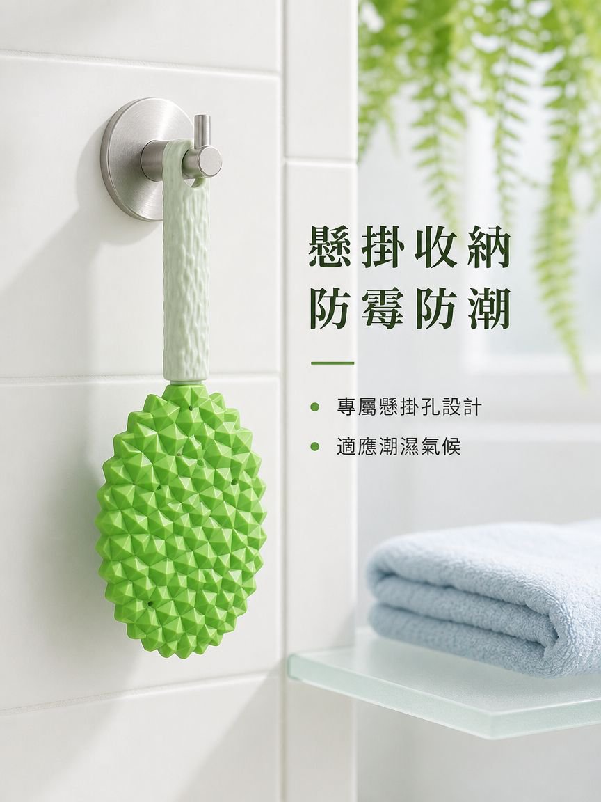 榴槤外觀寵物梳理脫毛刷