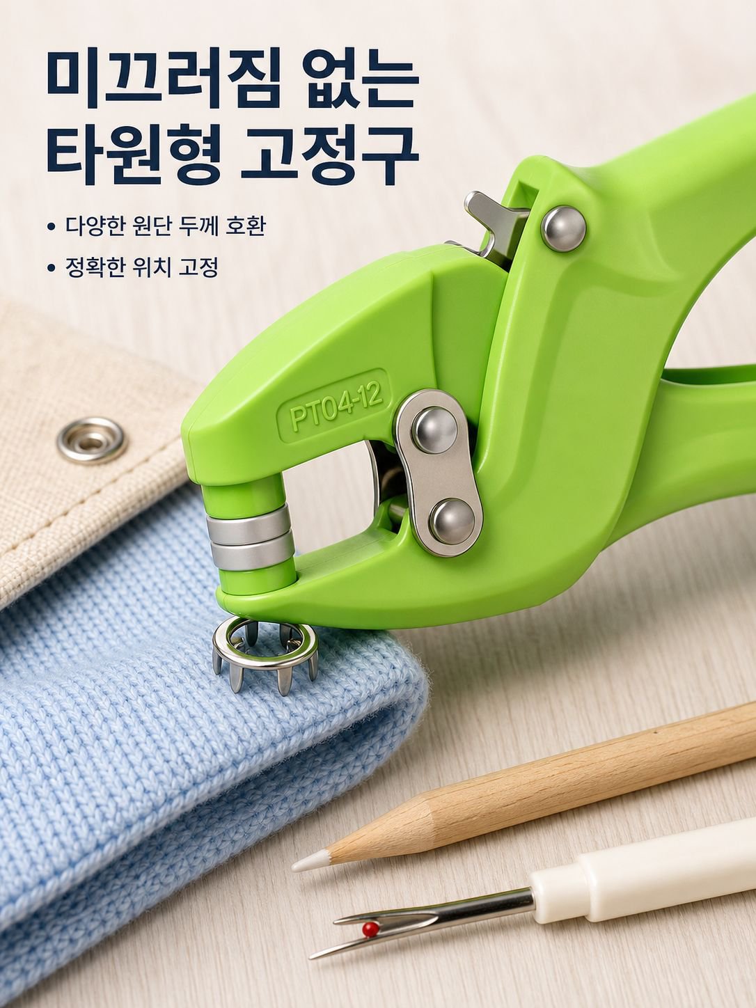 심리스 히든버클 도톰 나일론 오발집게