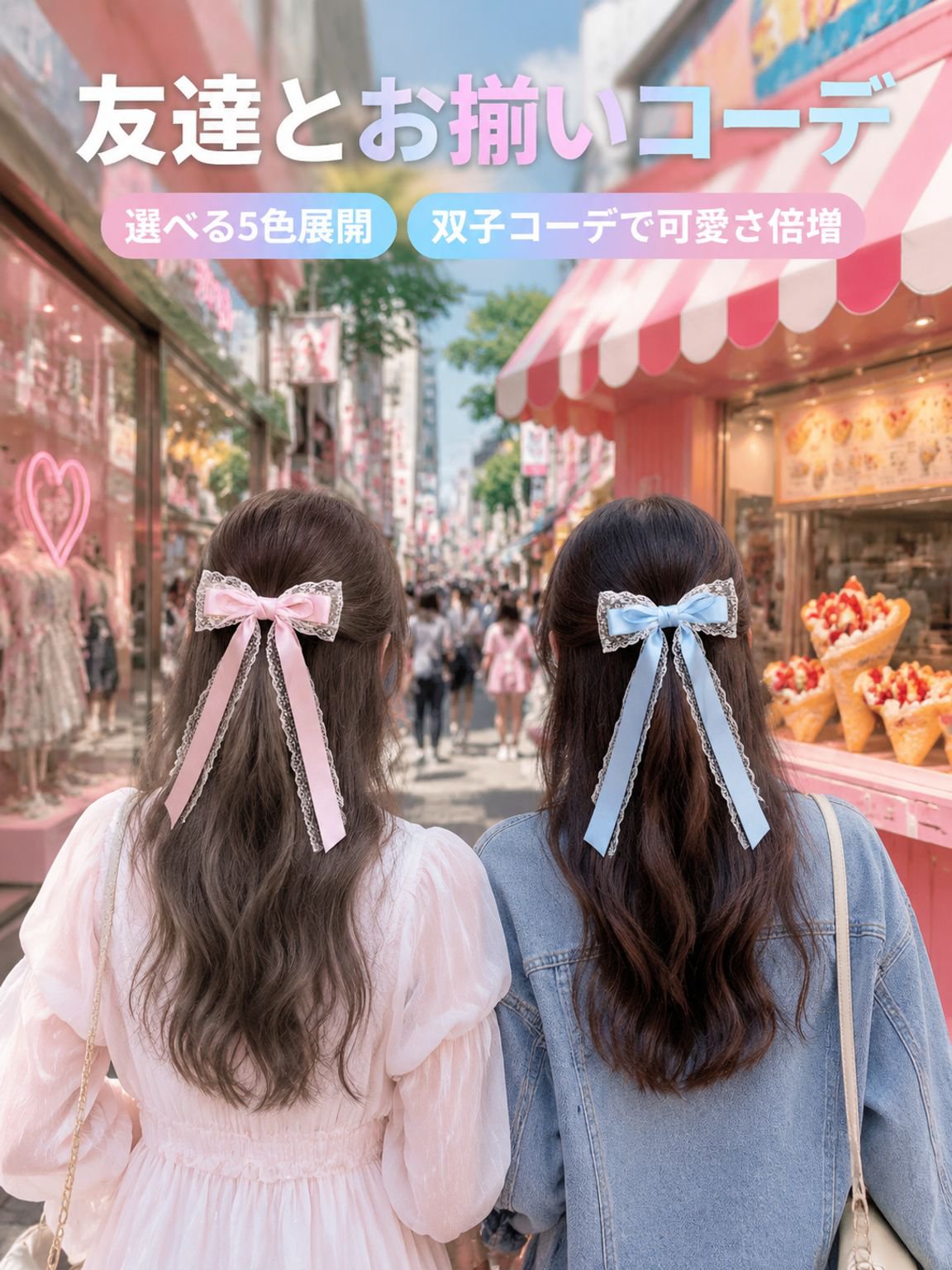 ドンシリボンヘアクリップ