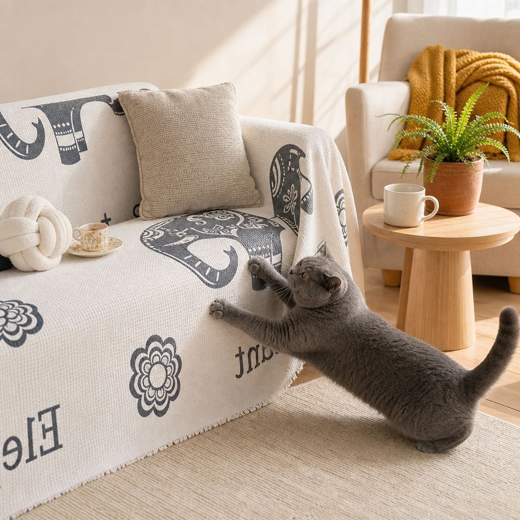 Full Cover Sofa Cover Full Cover NonSlip Sofa Cover AntiCat Scratch Full Cover Sofa Cover