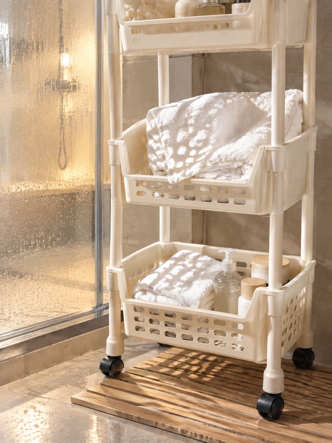Modernes Regal für Bad und Schlafzimmer