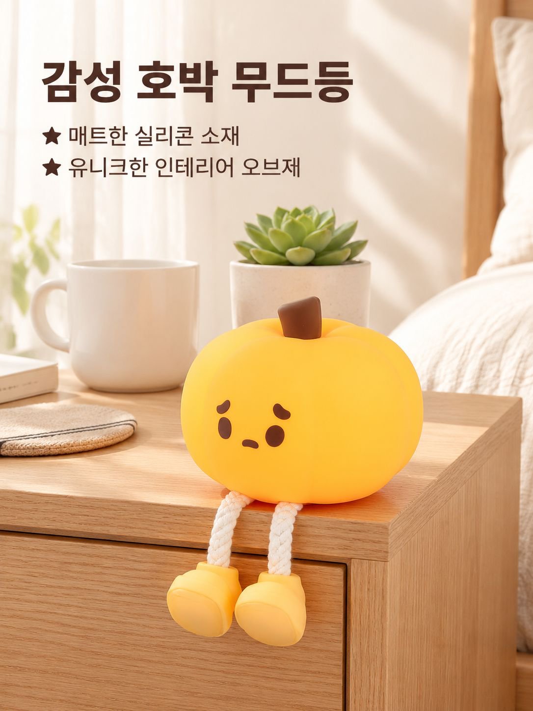 귀여운 호박 터치등