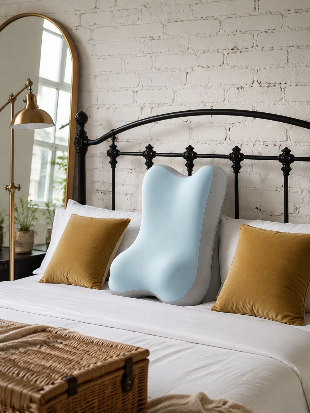 Headboard cushion can be adjusted to different slopes to protect the neck and waist. 