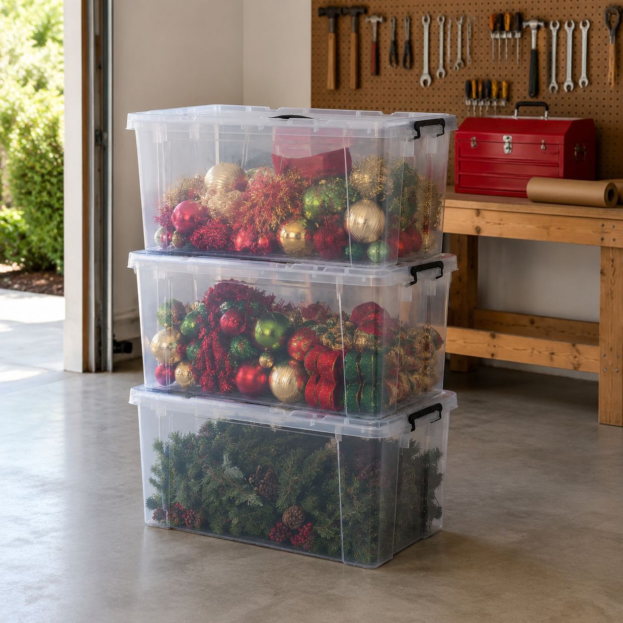 Household Large Capacity Plastic Storage Box with Lid
