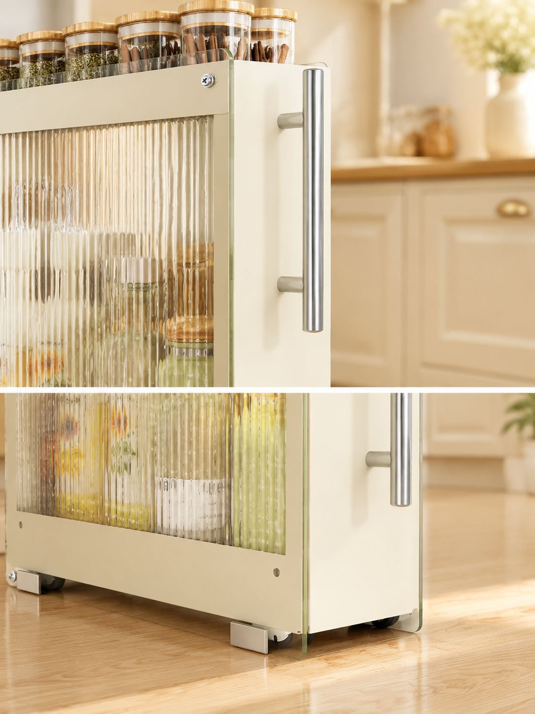 Étagère à épices amovible pour la cuisine, étagère de rangement murale pour