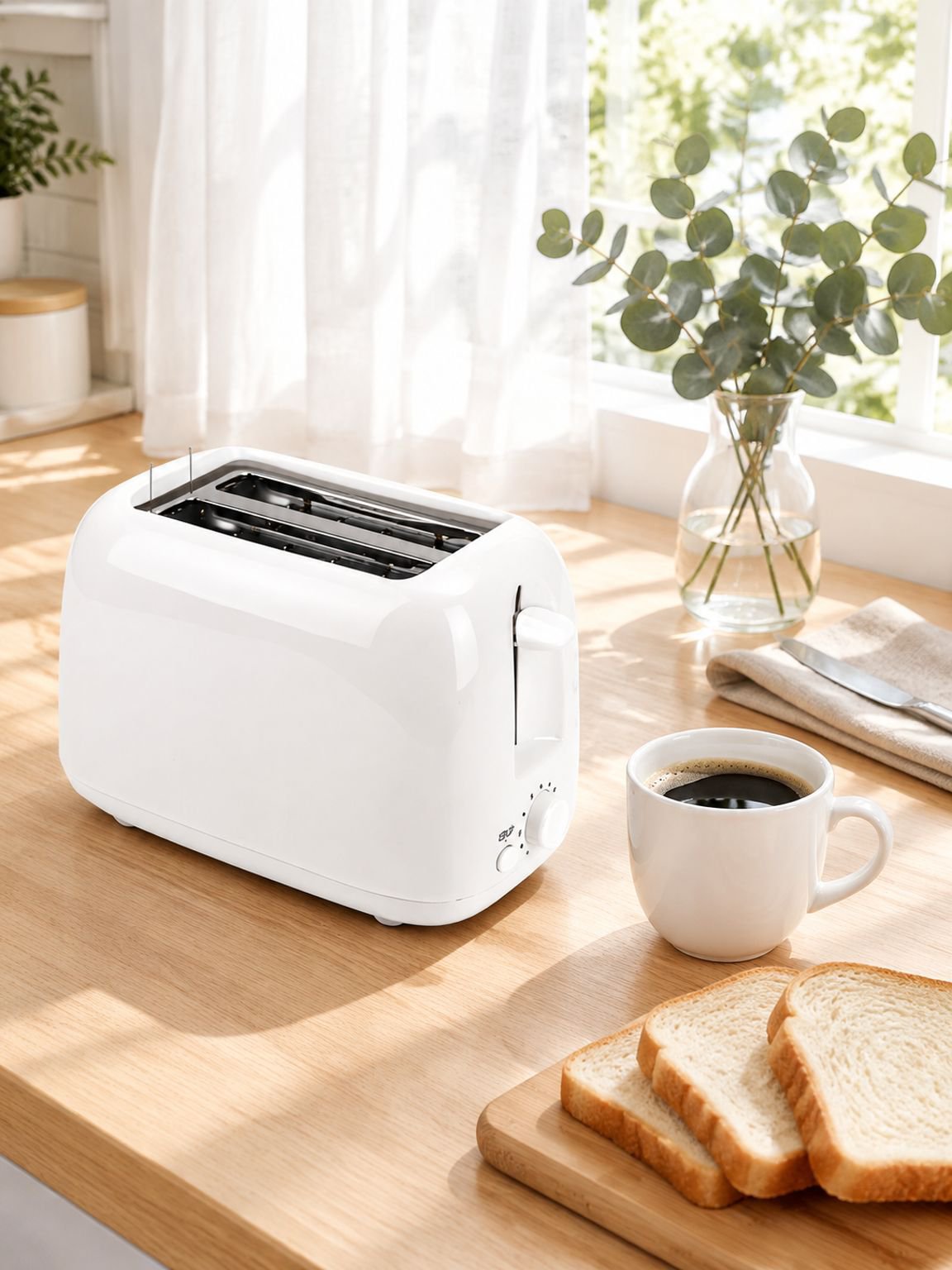 Toaster, 2-Scheiben-Toaster für Zuhause