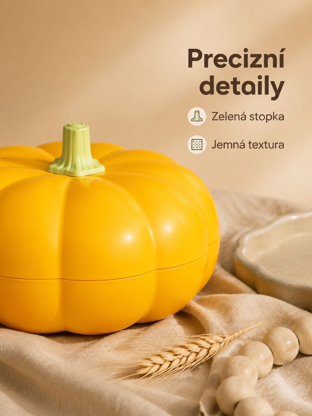 Velký dýňový ovocný talíř
