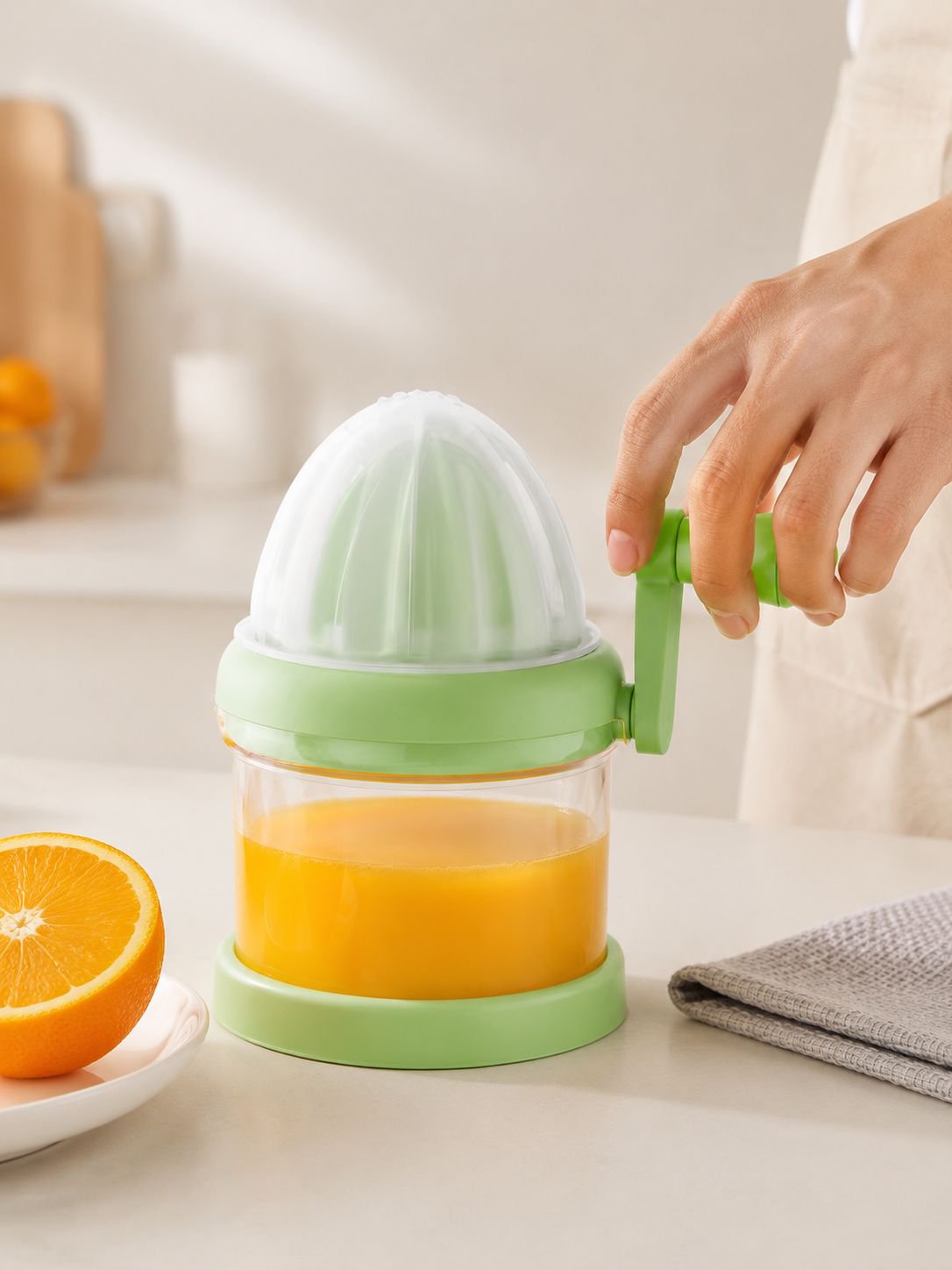 Exprimidor de mano para jugos frescos de frutas