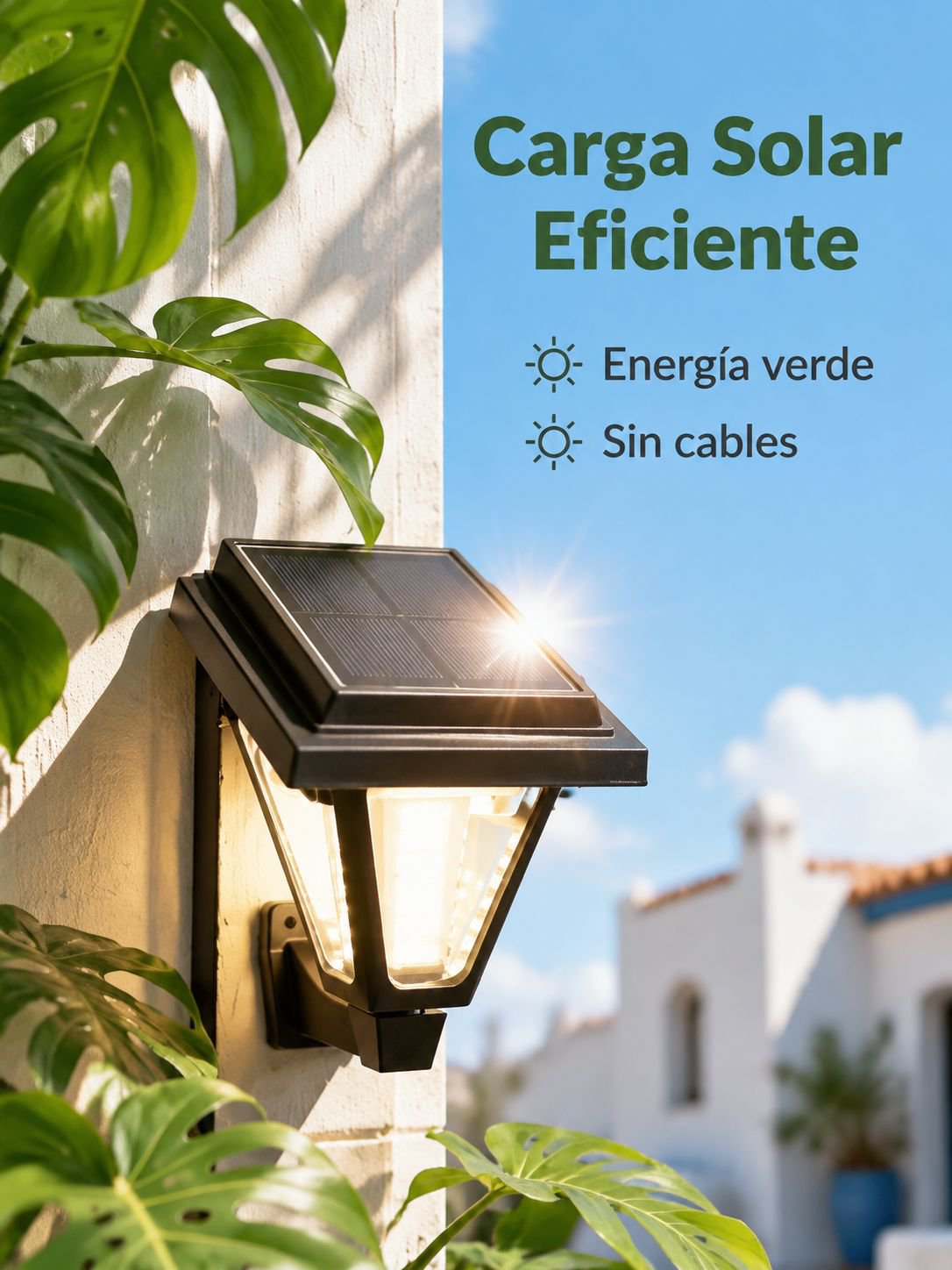 Lámparas solares para exteriores de jardín