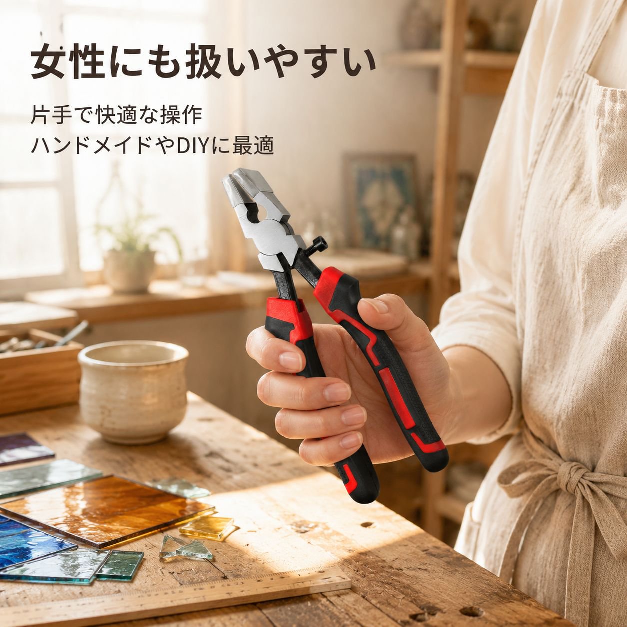 タイル用ペンチ マークダブルホイールカッターペンチ