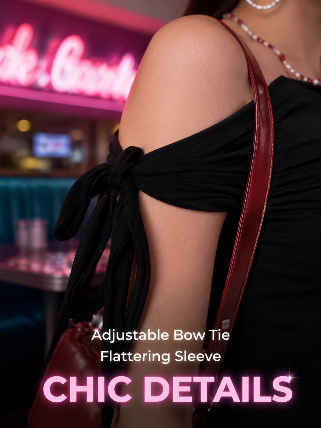 Off-Shoulder Design Solid Color Short Sleeve T-shirt for Women
