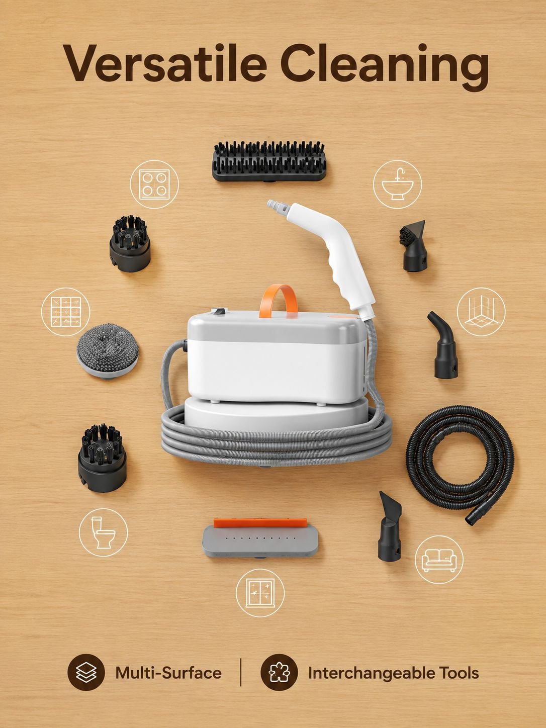 High-pressure high-temperature steam cleaner