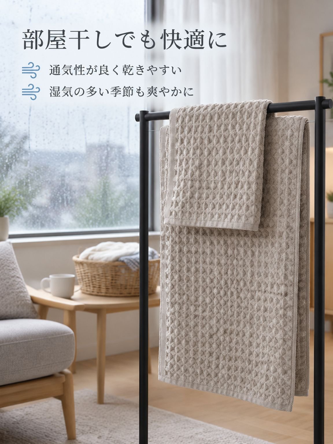 純綿のバスタオル