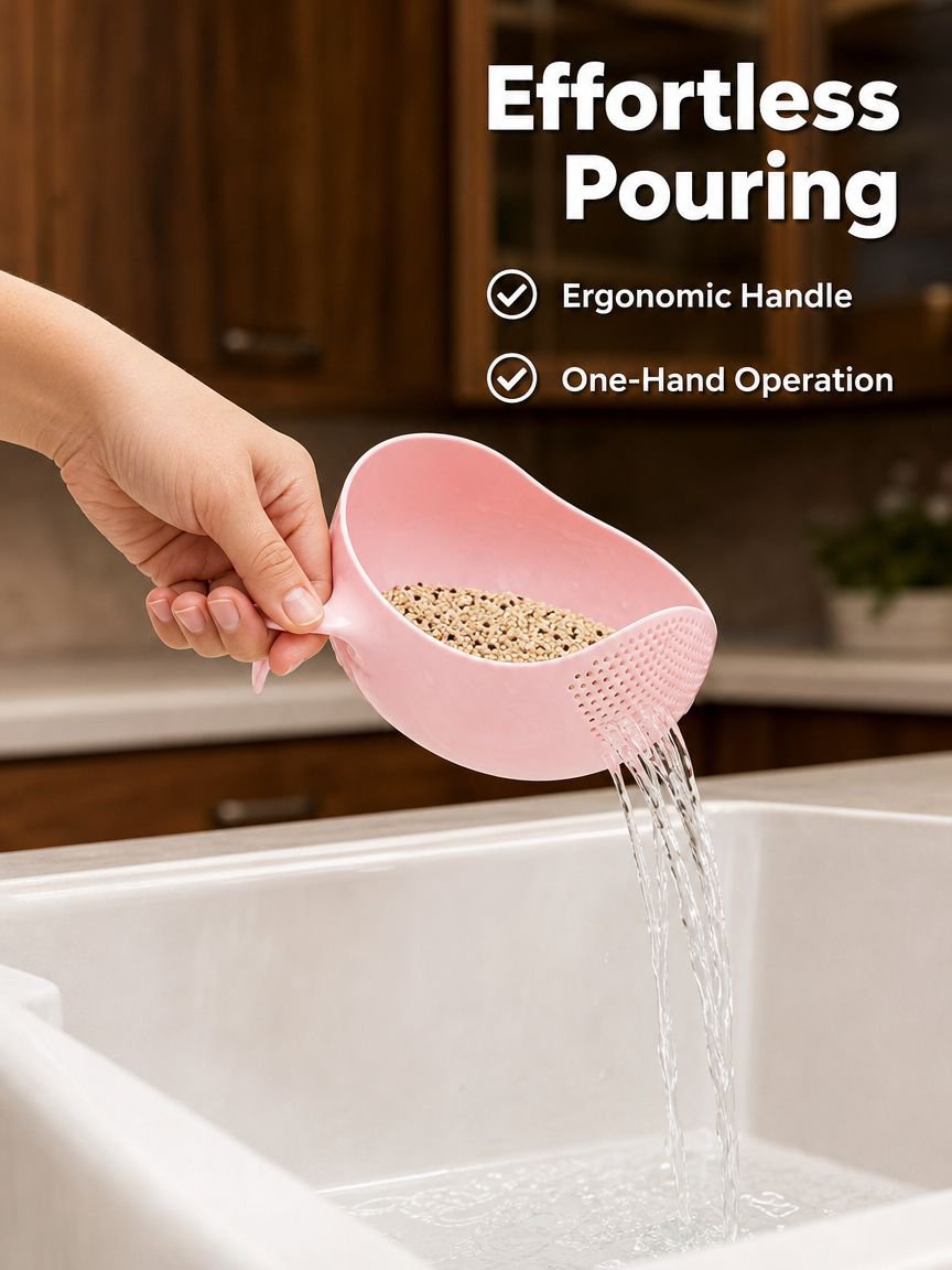 Rice washing basket