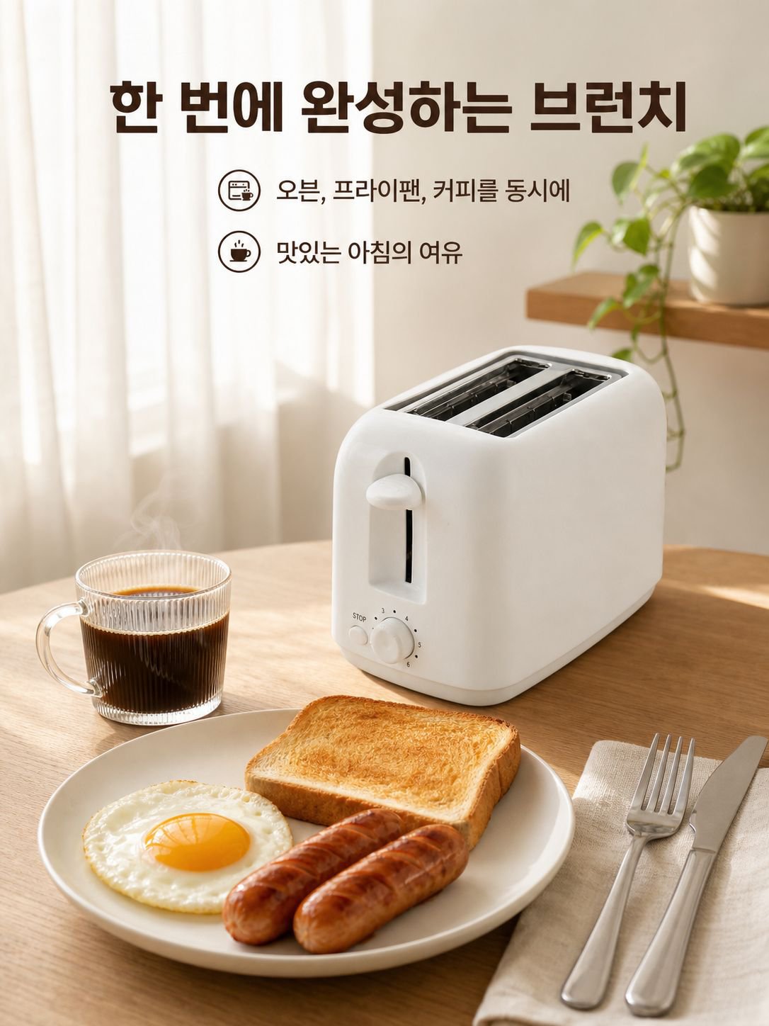 다기능 조식 토스터기