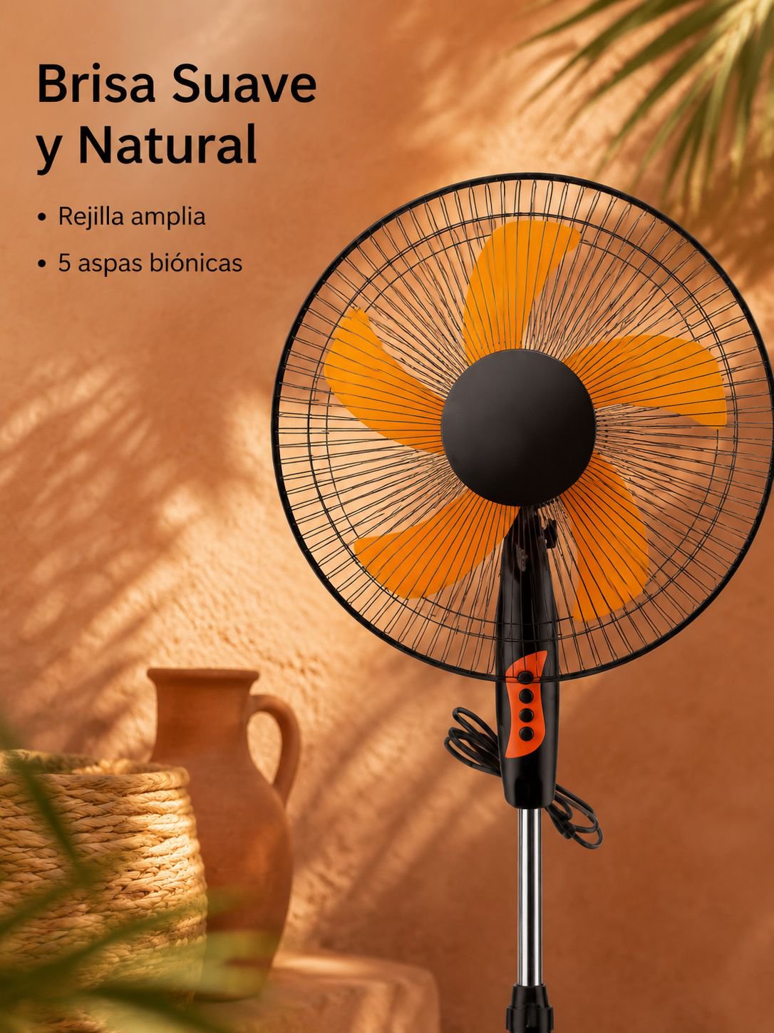Ventilador oscilante de gran potencia para el hogar