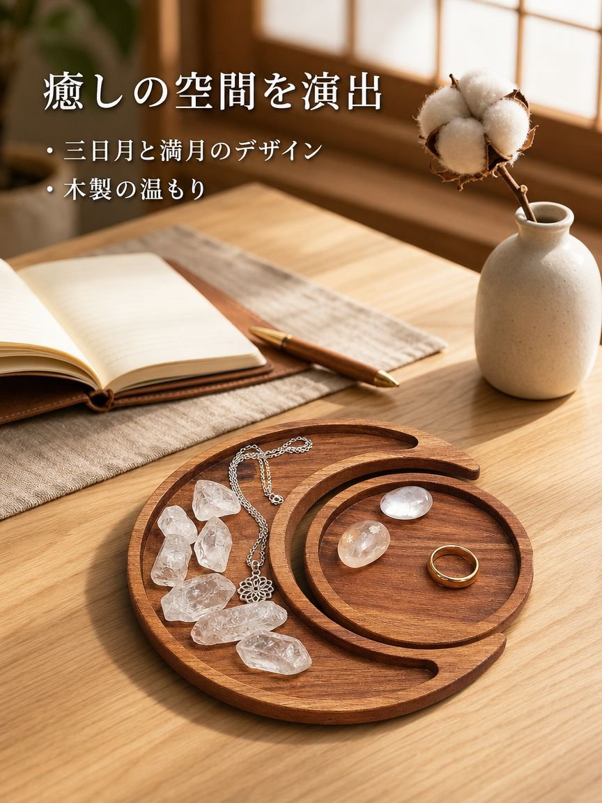 ラマダン木製ムーントレイ