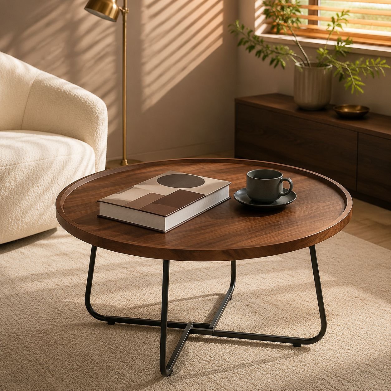 Moderner und schlichter Couchtisch für das Wohnzimmer